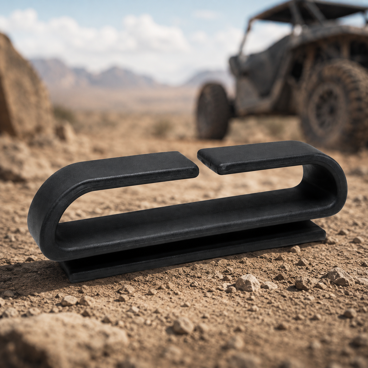Black TerraTrace RZR seat belt clip — 2 pack