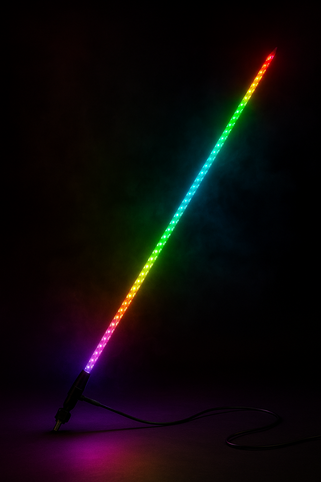 TerraTrace LED Whip — full-spectrum RGB dune whip for SXS