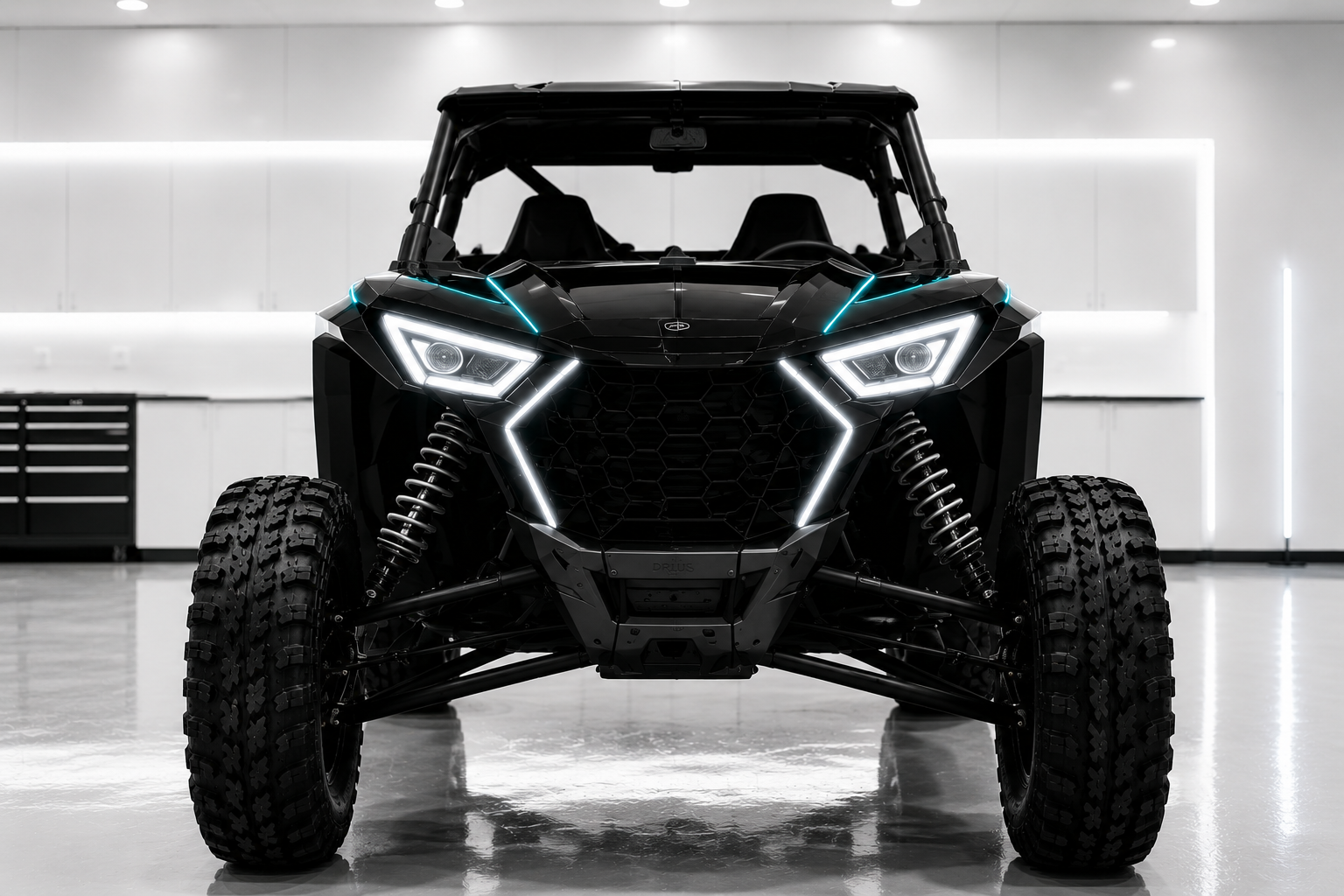 TerraTrace System front view on Polaris RZR Pro XP