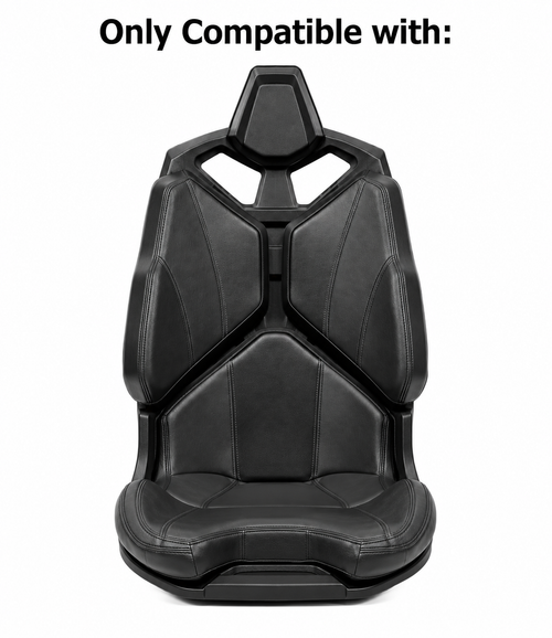 Fitment reference photo for confirming correct Polaris RZR seat frame match before ordering