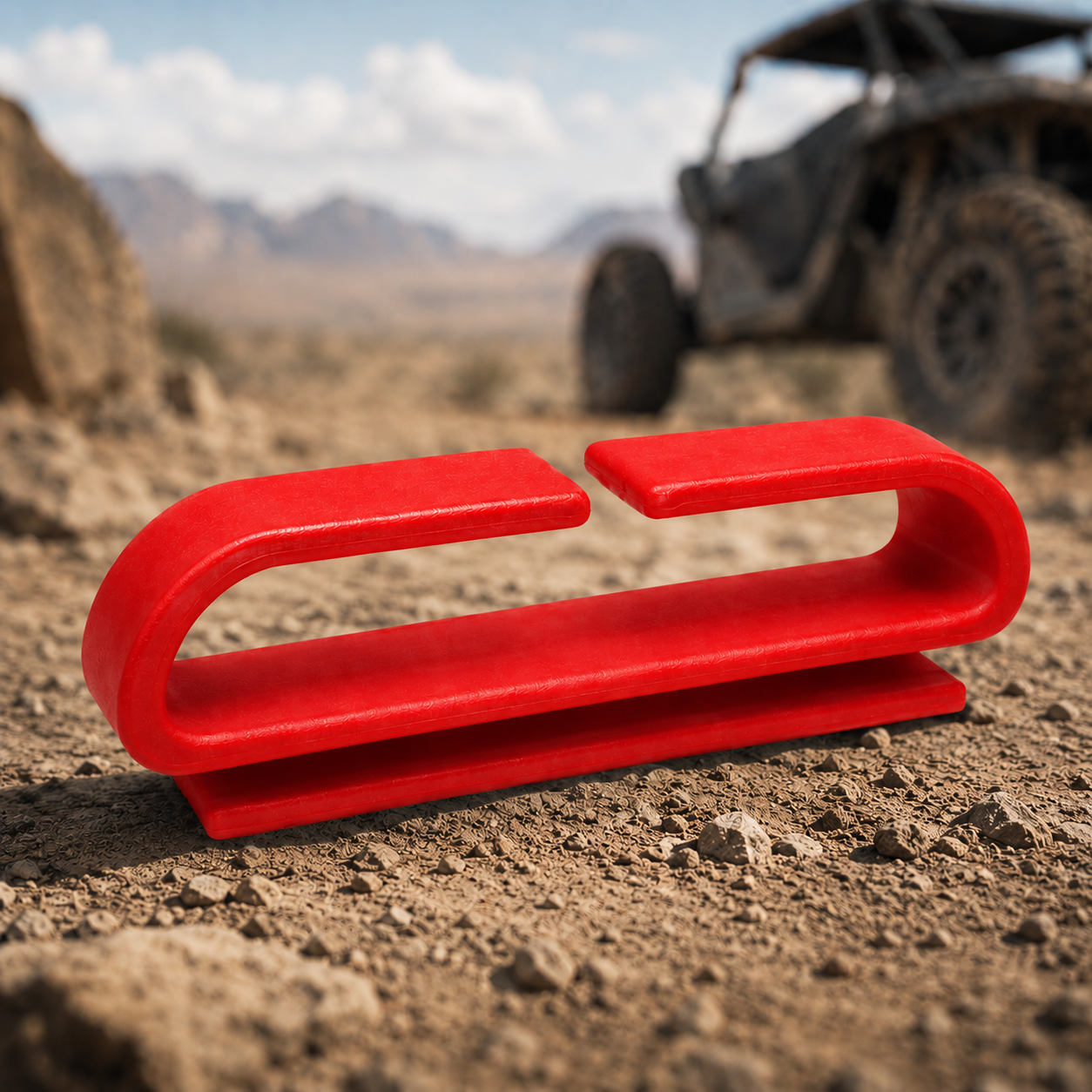 Red TerraTrace RZR seat belt clip — 2 pack