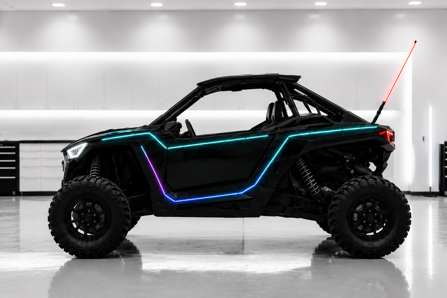 TerraTrace System side view on Polaris RZR Pro XP